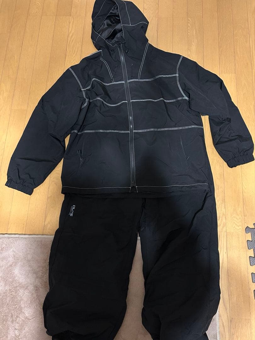 DLITE スノーボードウェア メンズ 上下セットLサイズ　ブラック