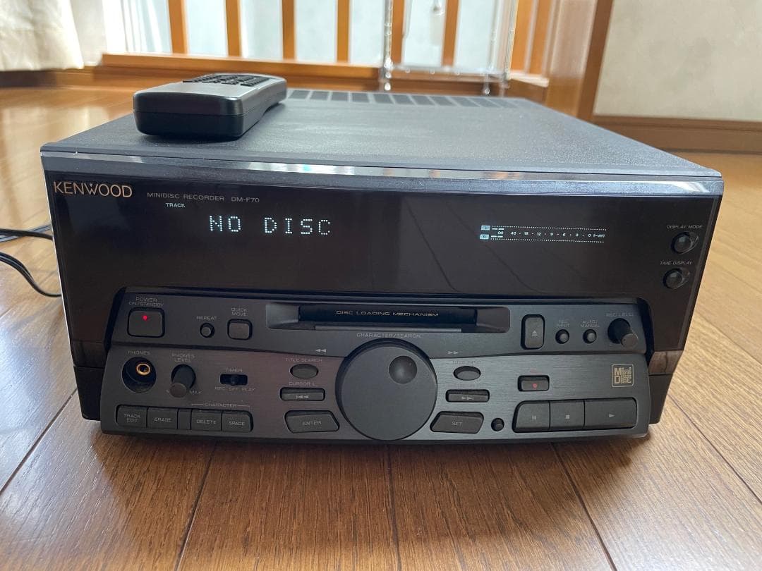 動作確認済　KENWOOD　MDレコーダー（MDデッキ）DM－F70　リモコン付