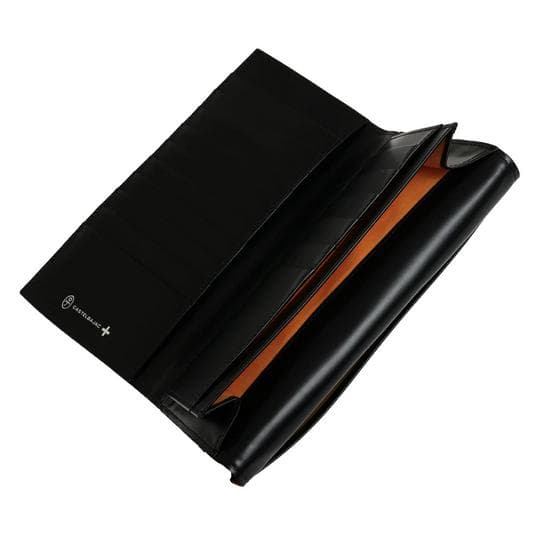 カステルバジャック 牛革 長財布 多収納デザイン オレンジ