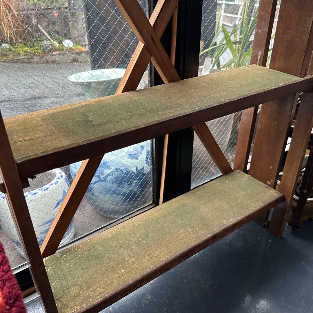 最終お値下げ‼️ヴィンテージ　本棚　木製　味があって大変おしゃれ