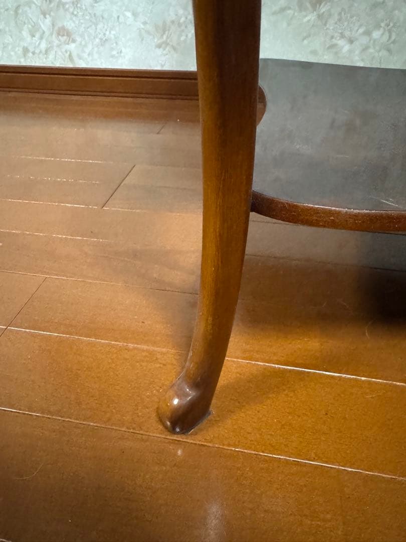 ディスプレイテーブル 木製 ガラス天板