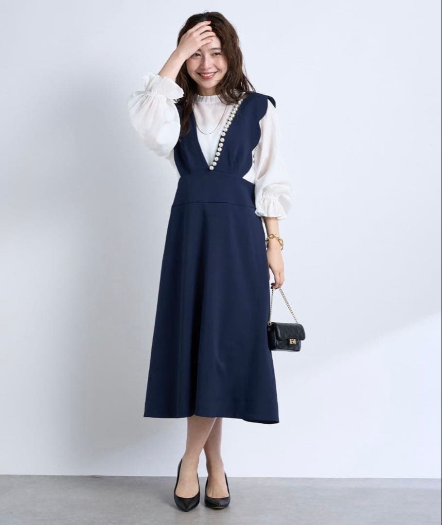 la boutique bon bon スカラップパールフレアジャンドレ