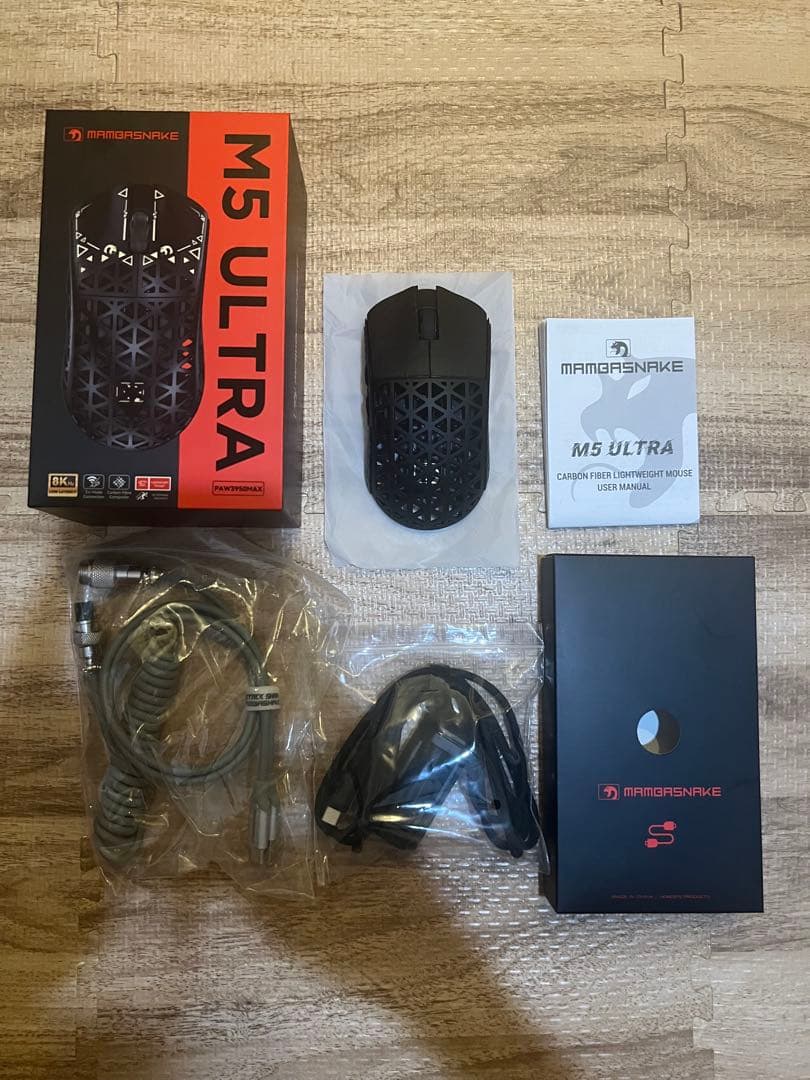 MAMBASNAKE M5Ultra ゲーミングマウス 黒　新品　FPSTPS