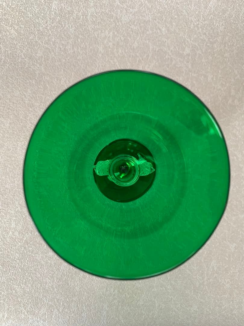 ベネチアングラス ムラーノ グラス ゴブレット グリーン 緑