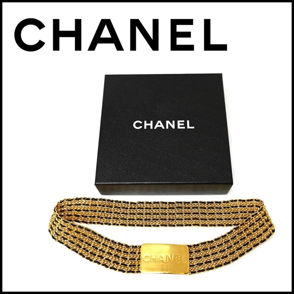 ■ 40097★96A CHANEL シャネル チェーン　ベルト ゴールド