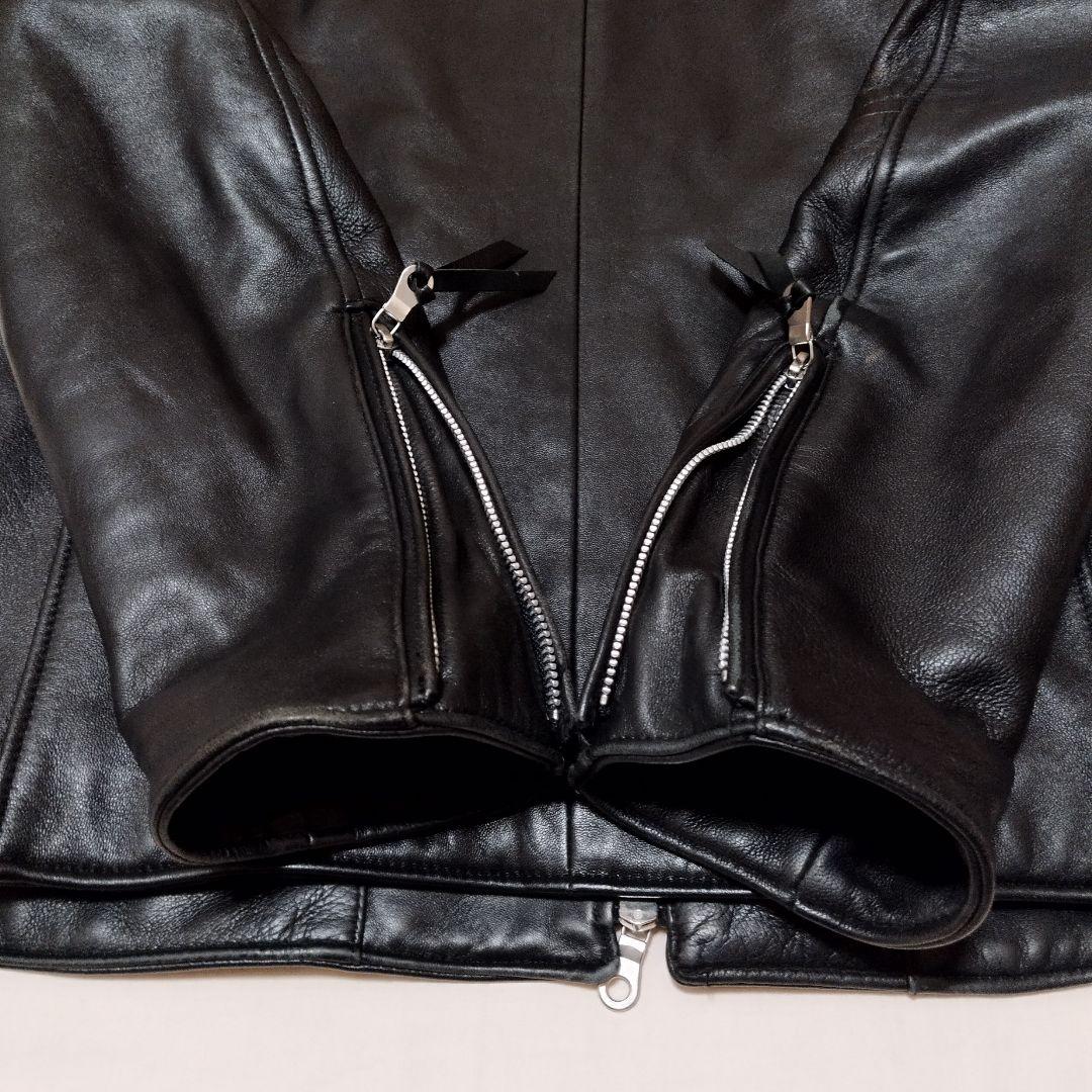 ナノ・ユニバース　シングルライダースジャケット　羊皮　Mサイズ