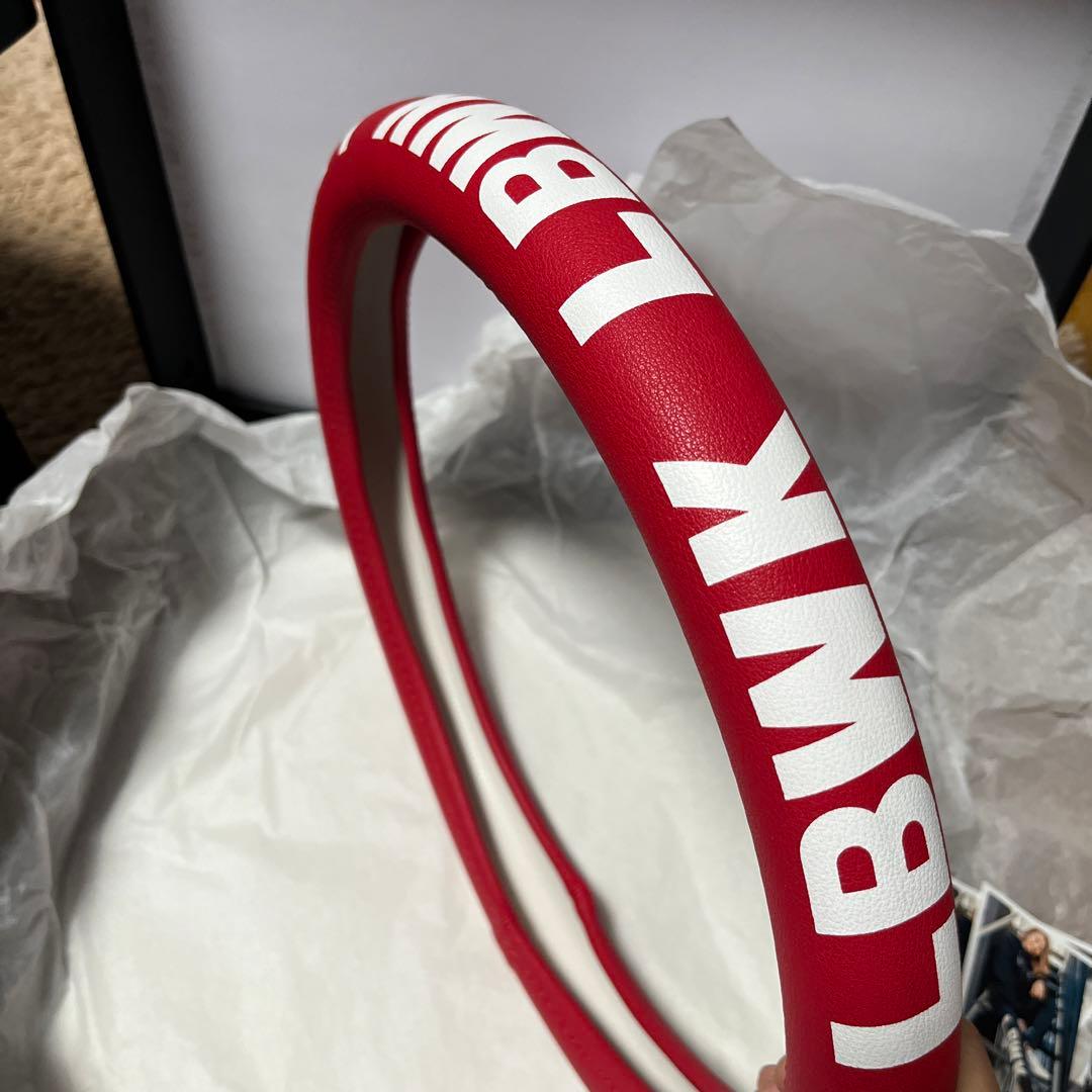 リバティウォーク　ハンドルカバー　絶版　レッド白文字LBWK