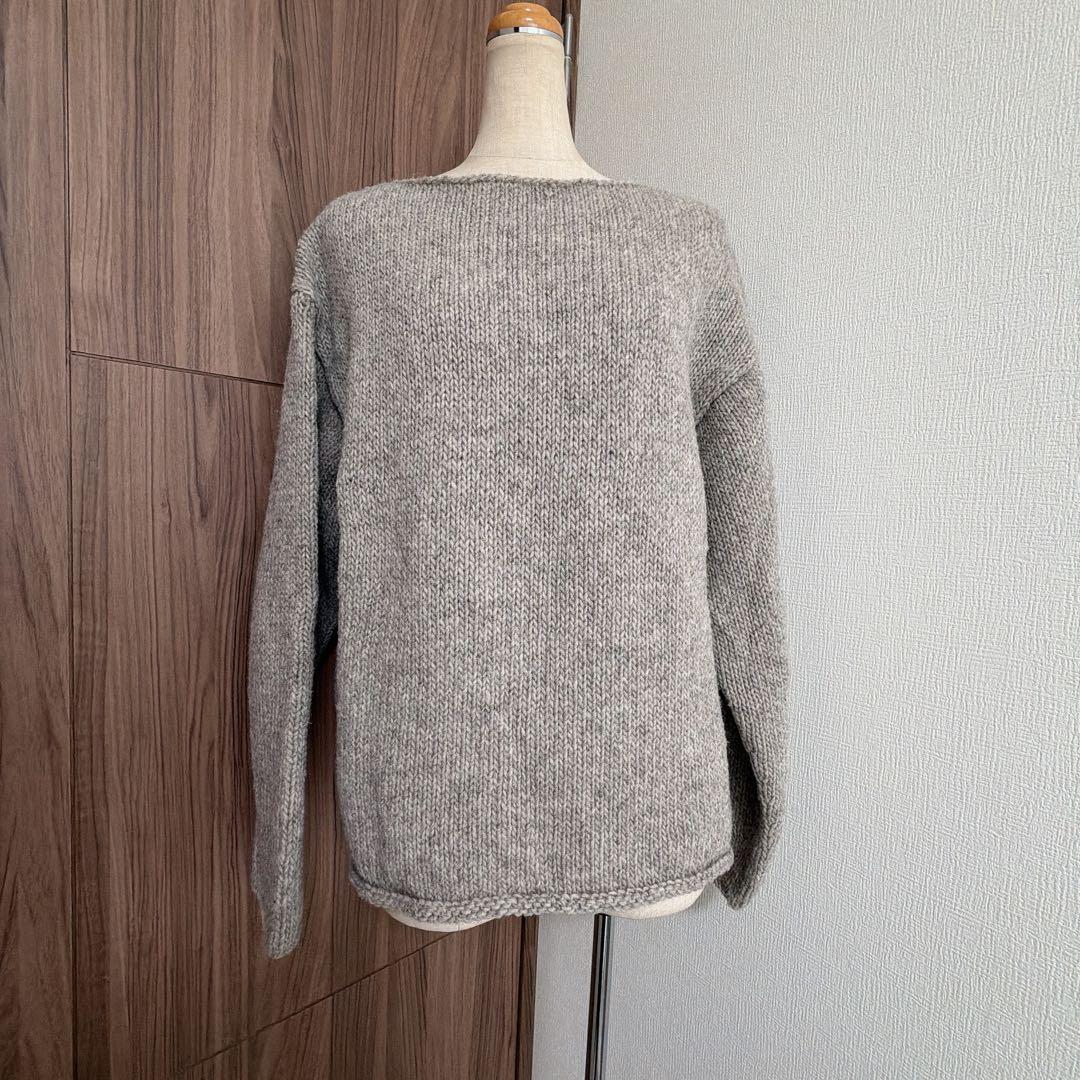 かぐれ　ペルーボートネックニット　GLAY