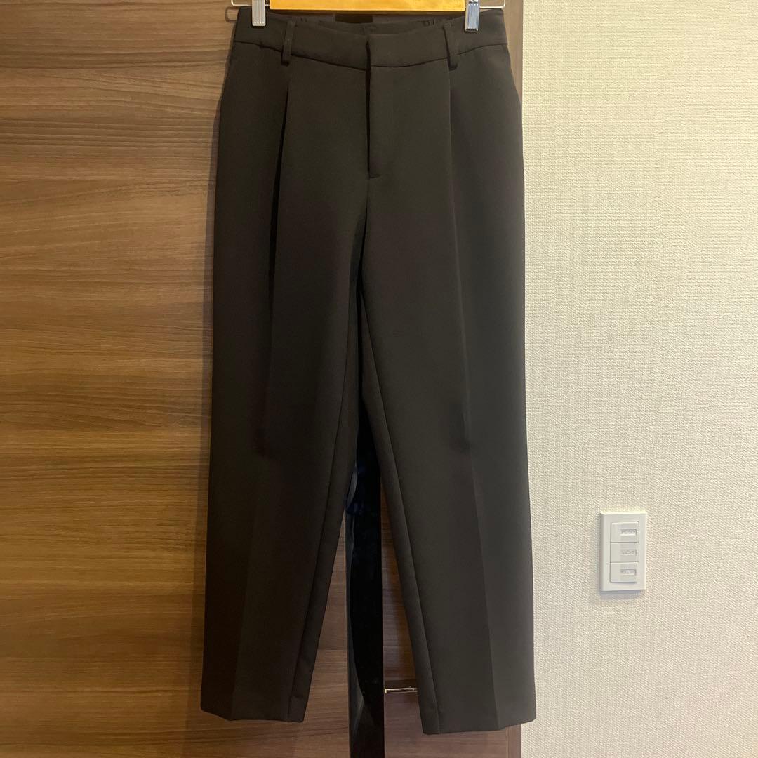 【極美品】ノーカラージャケット パンツスーツ ロペピクニック ブラック 38 M