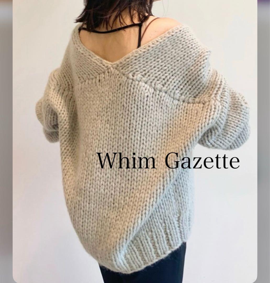 Whim Gazette オーバーサイズニットカーディガン
