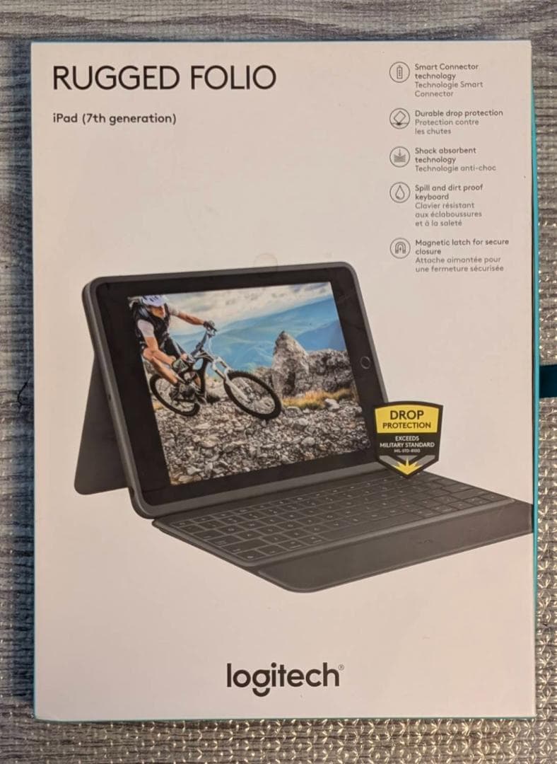 Logitech Rugged Folio キーボードケース iPad 第7世代