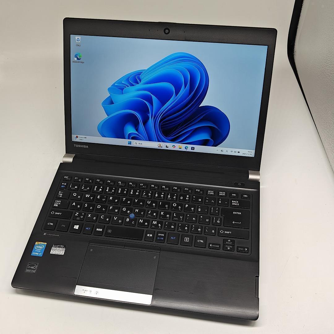 【東芝】R73 高速i7 新品SSD512GB 16GB ブラック ノートPC