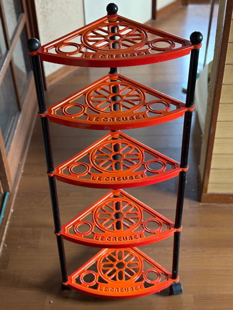 ルクルーゼ ポットスタンド 5段 オレンジ LE CREUSET