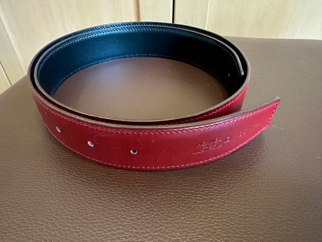 【極美品】エルメス コンスタンス Hベルト用 リバーシブル 替えベルト 85