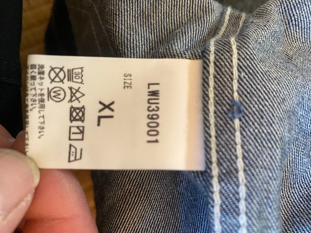 ネイビー XL オーバーオールLee