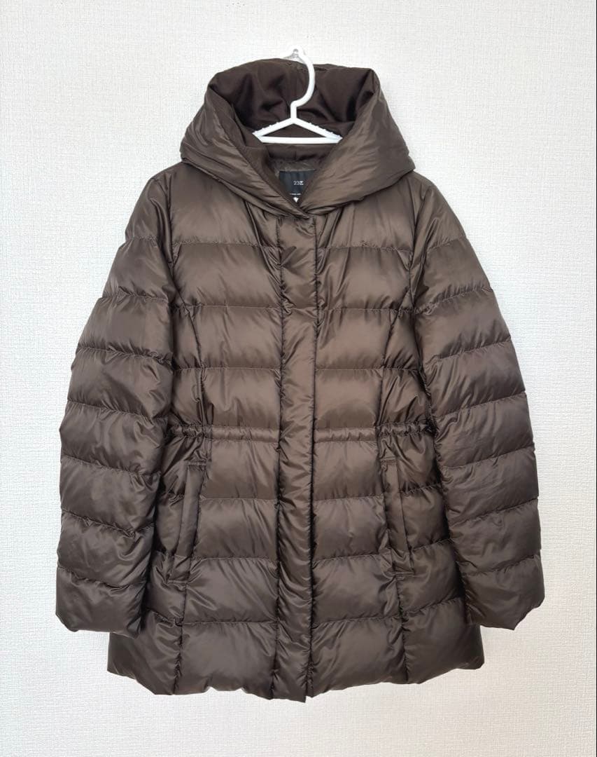 fuu様23区【VERY】洗える シレータフタ ミドル丈 ダウンコート 42