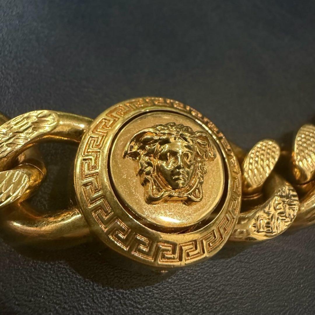 た*読様 ヴェルサーチ メデューサ 喜平 ネックレス GP 箱付き 中古 19