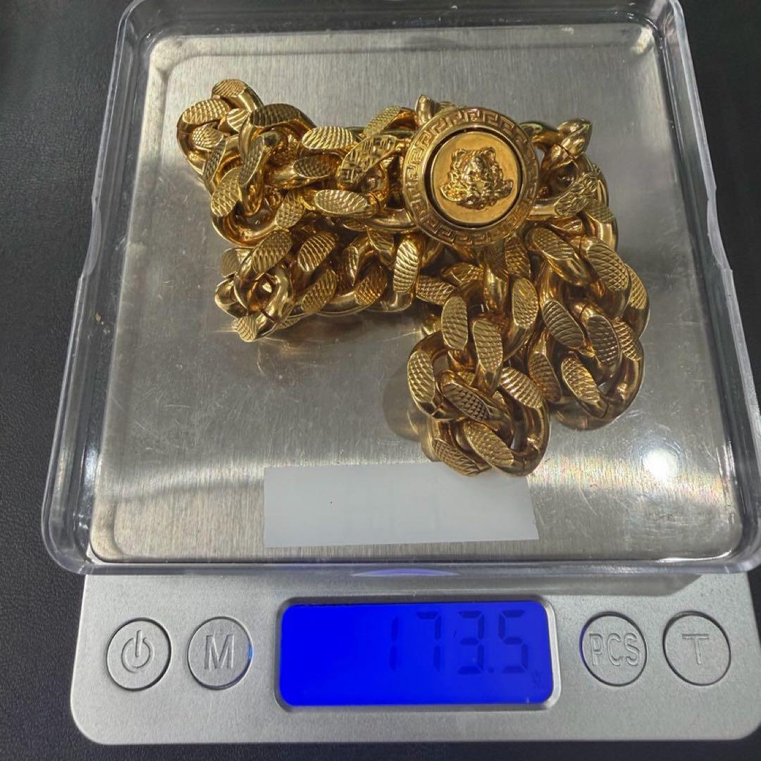 た*読様 ヴェルサーチ メデューサ 喜平 ネックレス GP 箱付き 中古 19