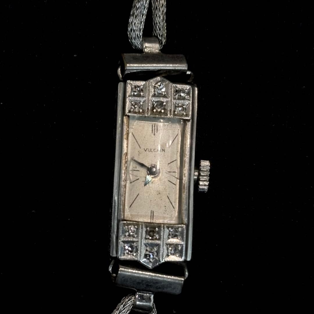 VULCAIN ヴァルカン pt1000 プラチナ 手巻き 腕時計 レディース