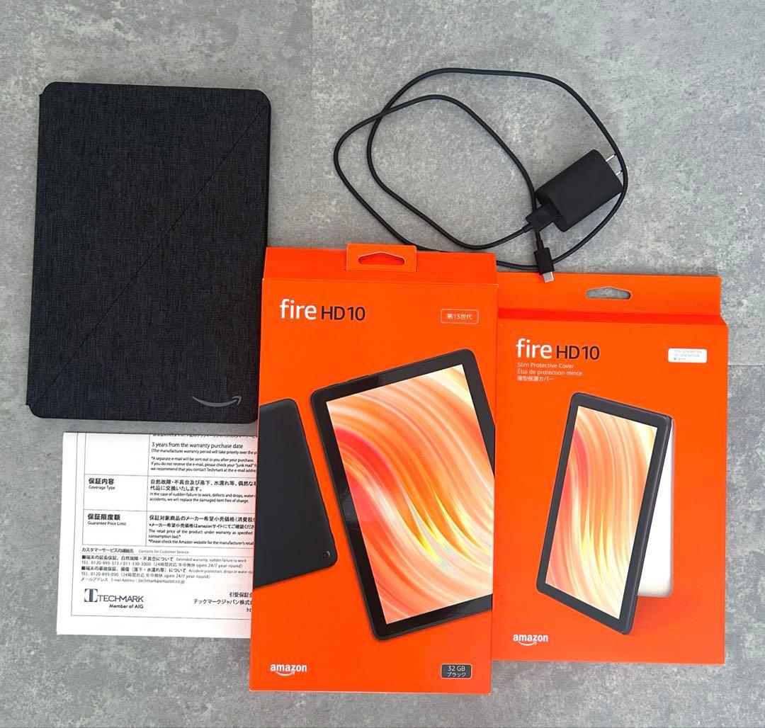 Fire HD10 32GB 保証2025.1.3〜2028.1 保証書付き