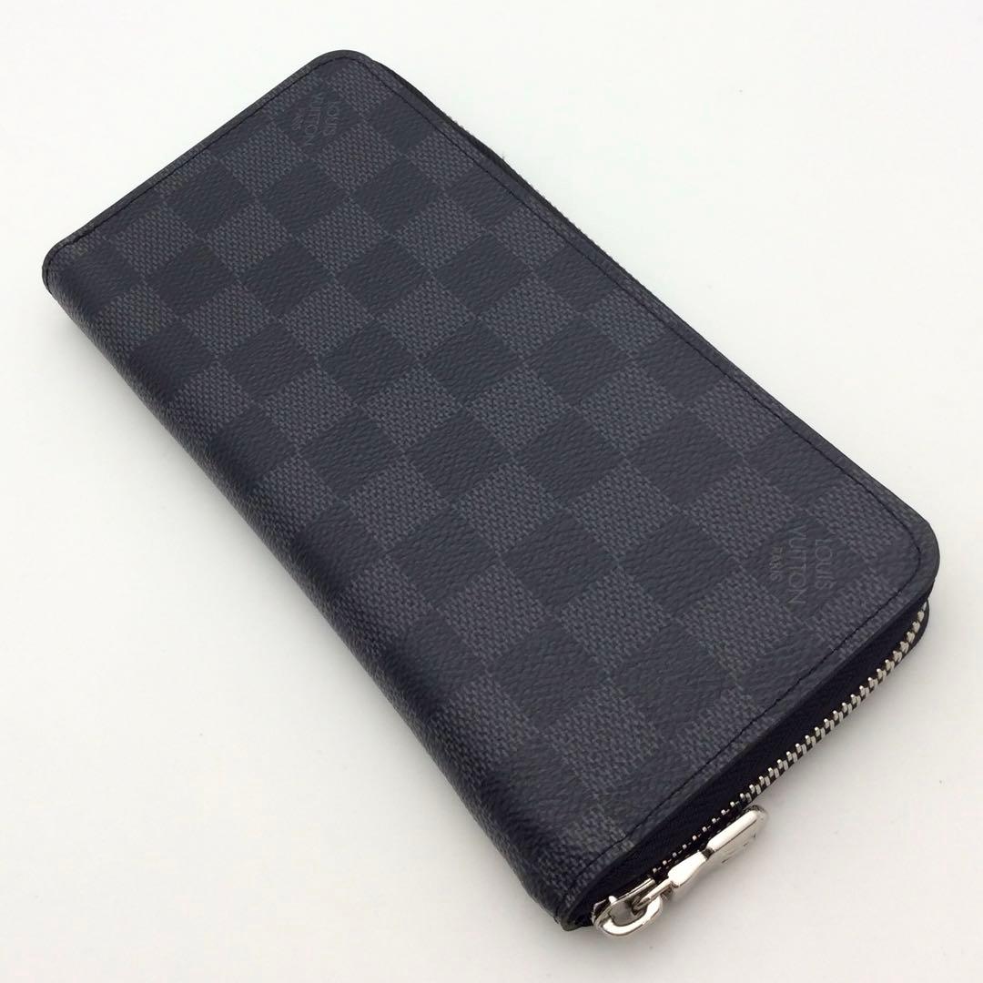 ルイヴィトン ダミエ グラフィット メンズ ジッピーウォレット ヴェルティカル