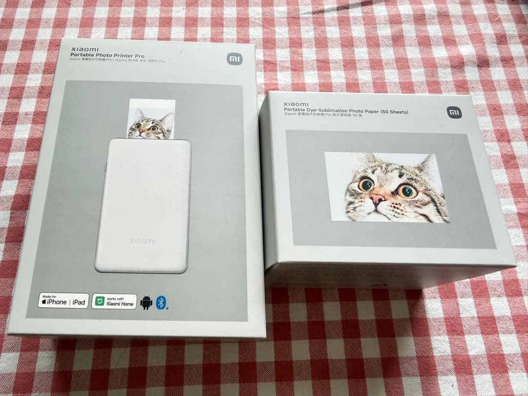 Xiaomi ポータブルプリンタPro本体とフォトペーパー50枚