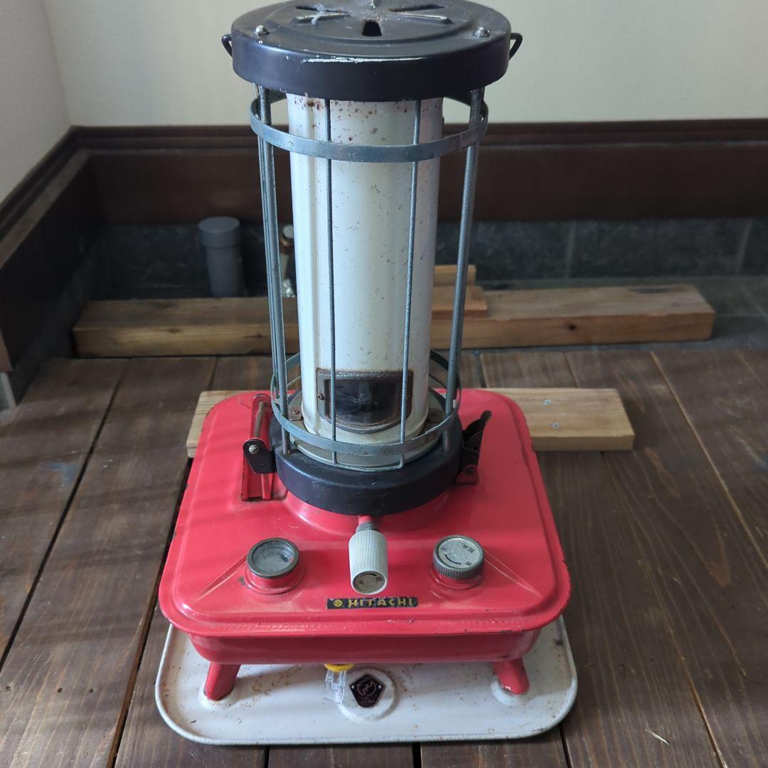 日立石油ストーブ 赤