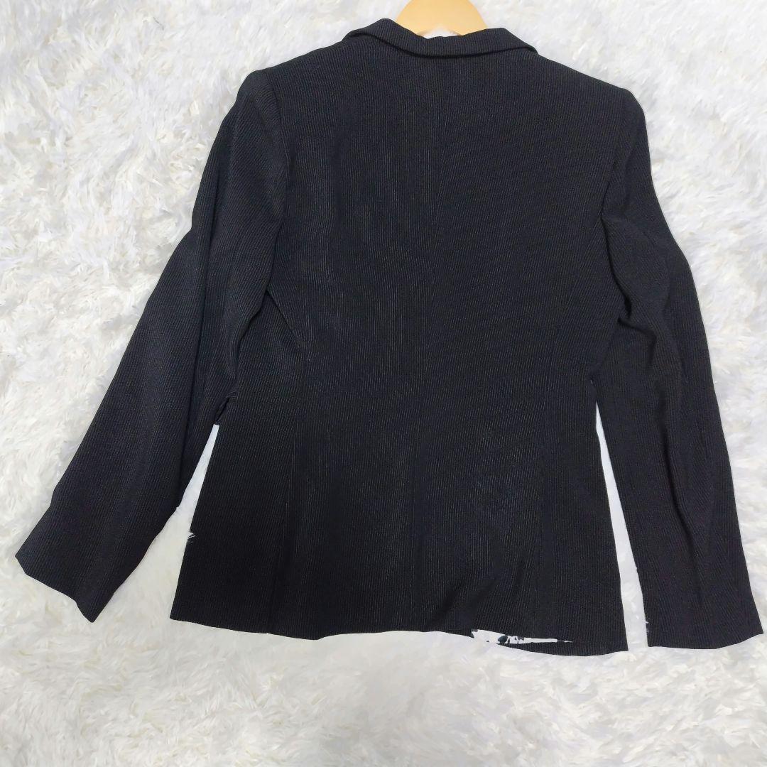 【大きいサイズ】 マックスマーラ パンツスーツ ストライプ ブラック 42