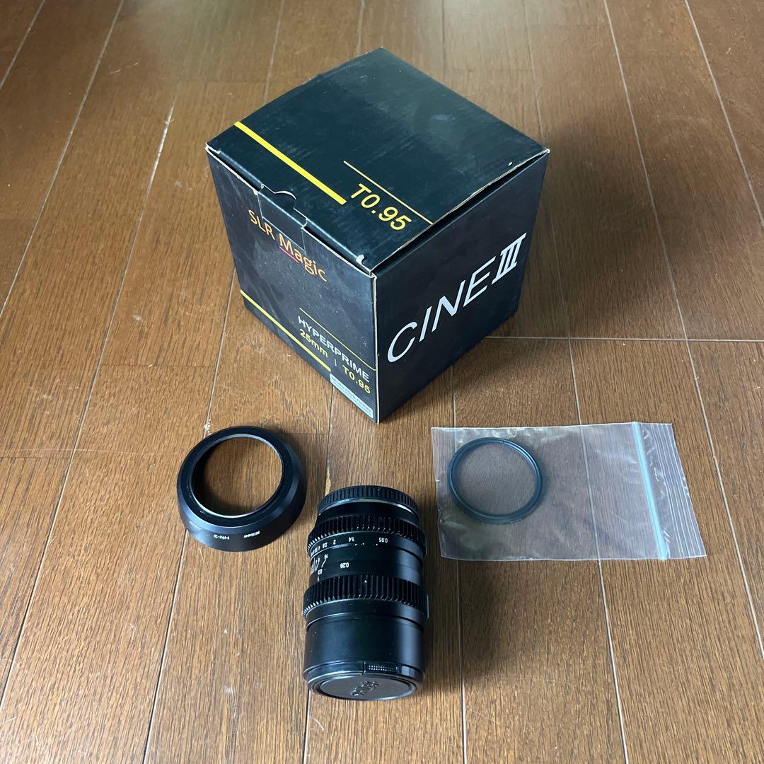 SLR Magic HyperPrime CineⅢ 25mm T0.95 箱有