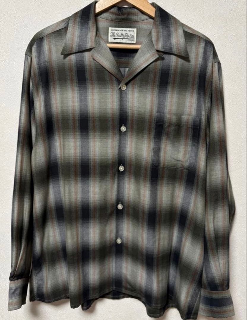 即完売美品　ワコマリア　オンブレチェックシャツ