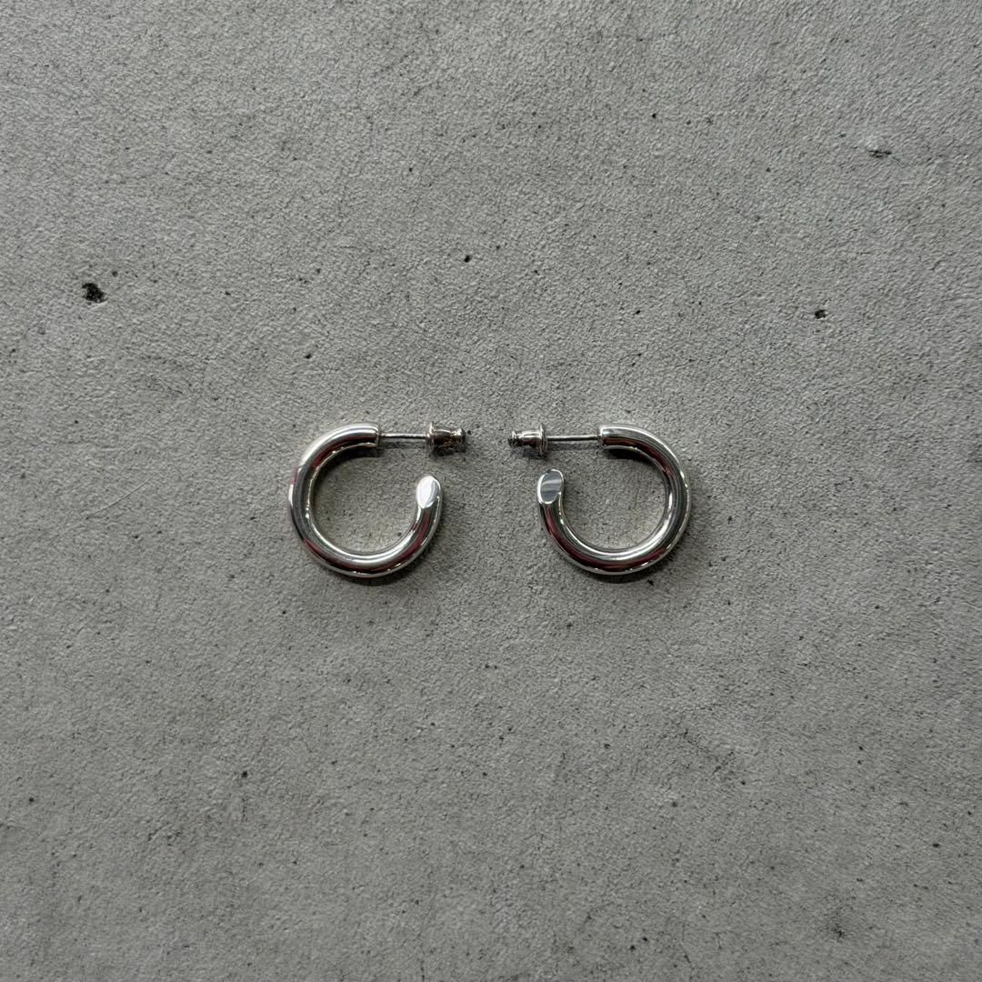 アクセサリー vintage hoop design pierce silver 925