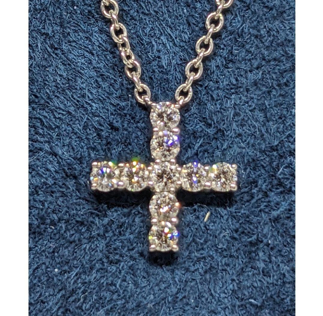 HARRY WINSTON ダイヤ クロスネックレス