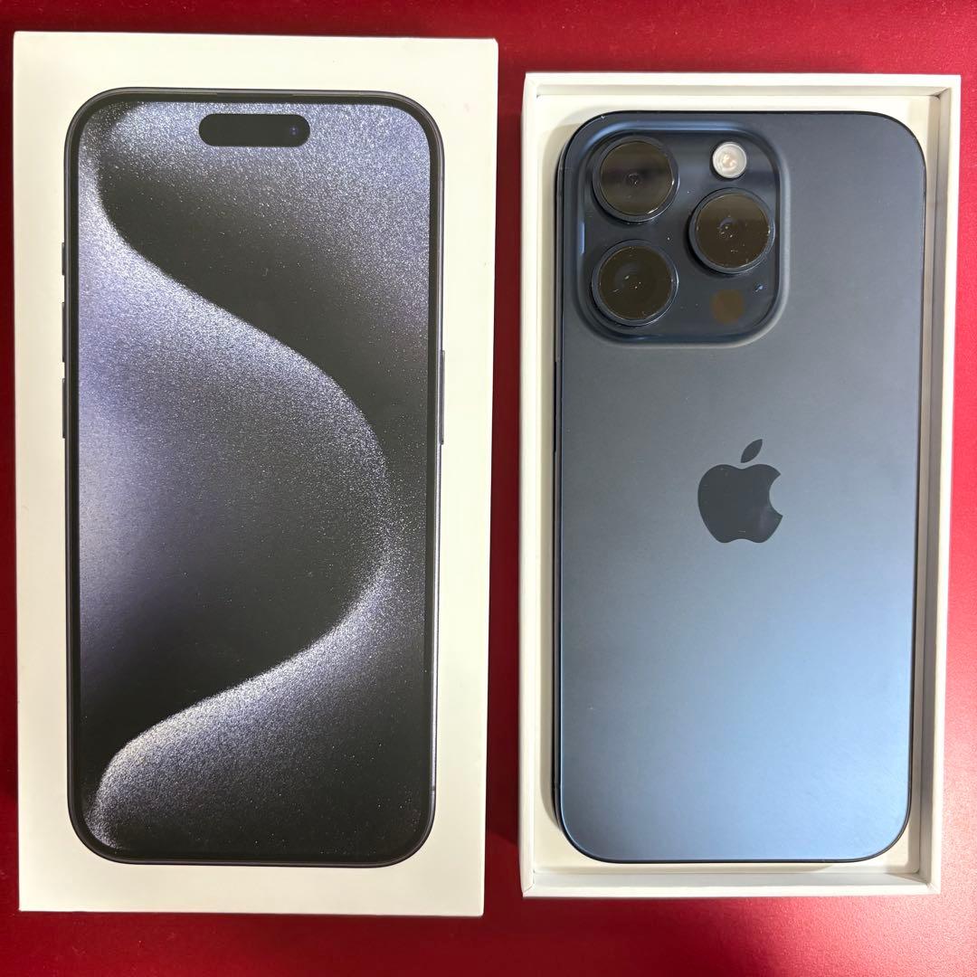 iPhone15pro 128GB simフリー ブルーチタニウム