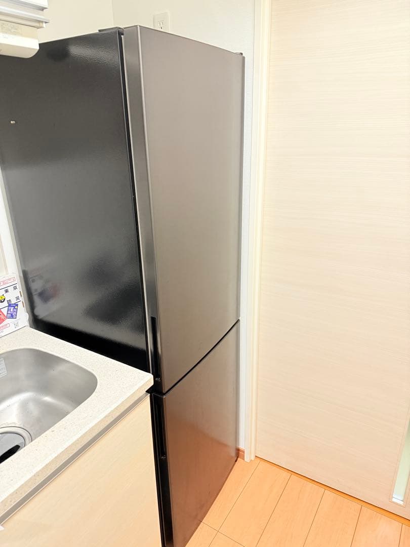 ブラック 2ドア冷蔵庫 JR230ML01GM