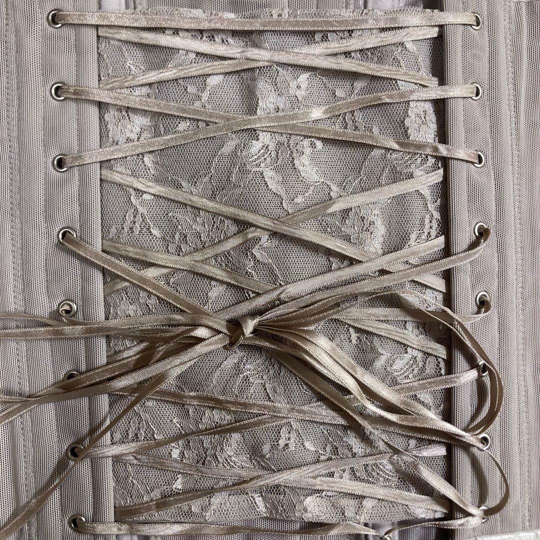 元鈴木さん　コルセット シレーヌ 深海(グレージュ）　Lサイズ