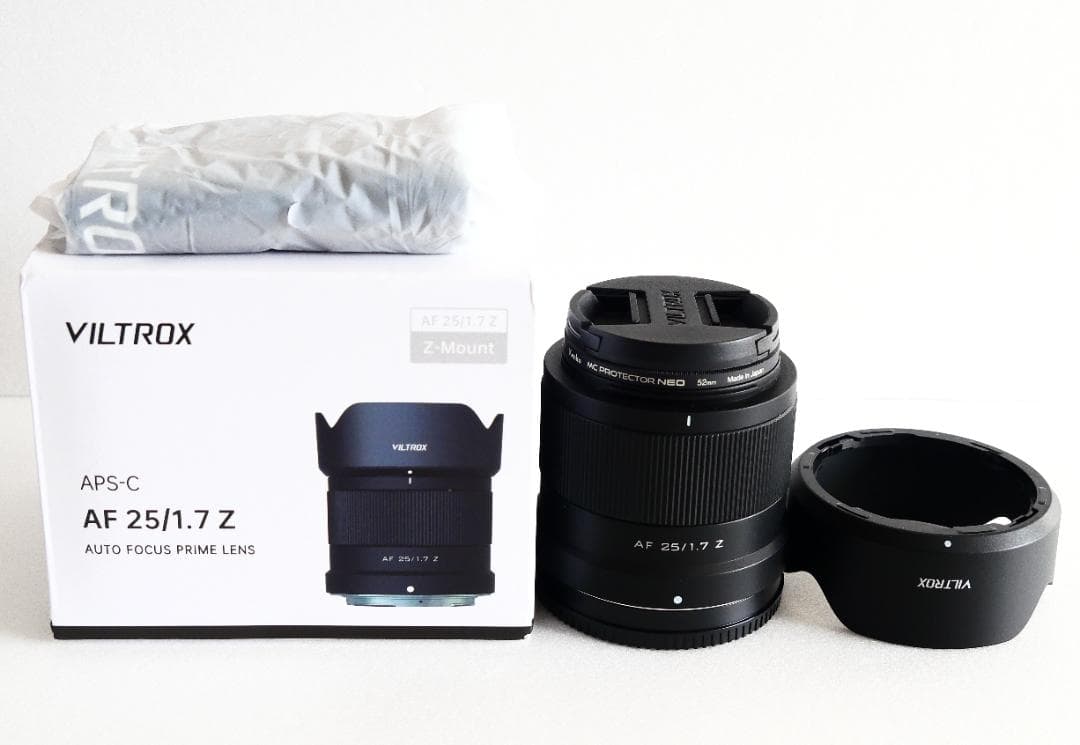 新同品 Viltrox AF 25mm F1.7 AIR Zマウント フィルター
