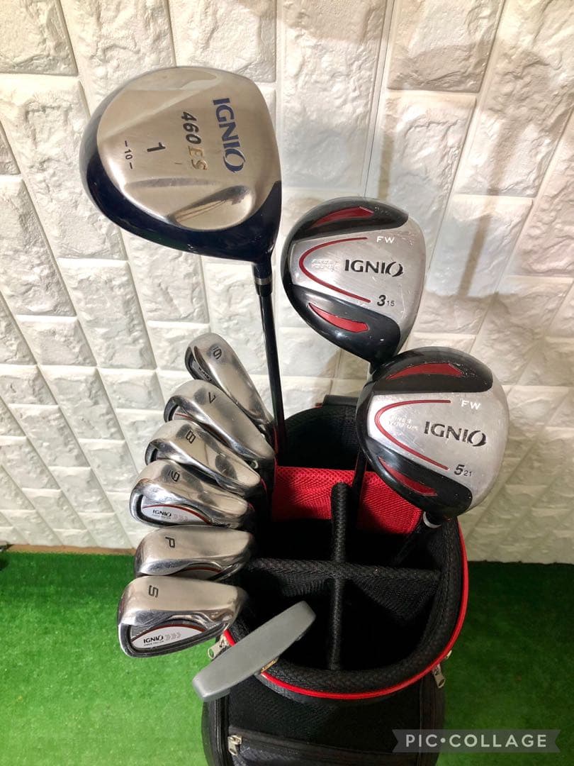 初心者おすすめ☆メンズ ゴルフクラブセット☆イグニオ☆キャディバッグ付