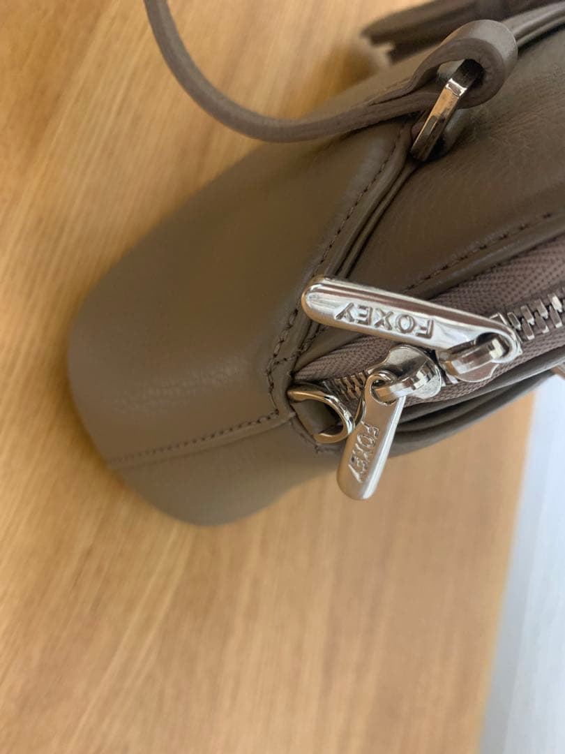 FOXEY バッグ マカロン シナモン