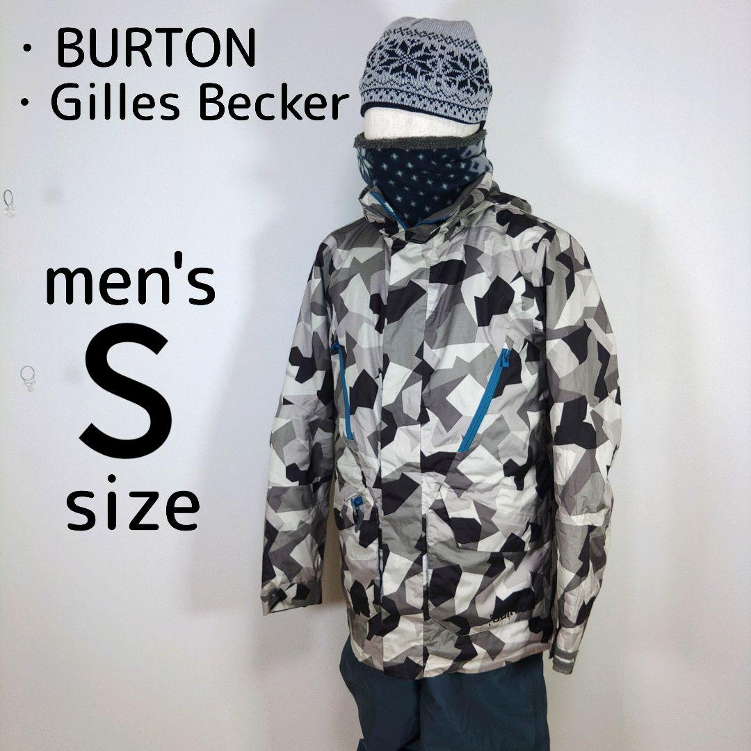 バートン　メンズ　S　スノーボードウェア　上下　グレー　カモフラ　オーバーオール