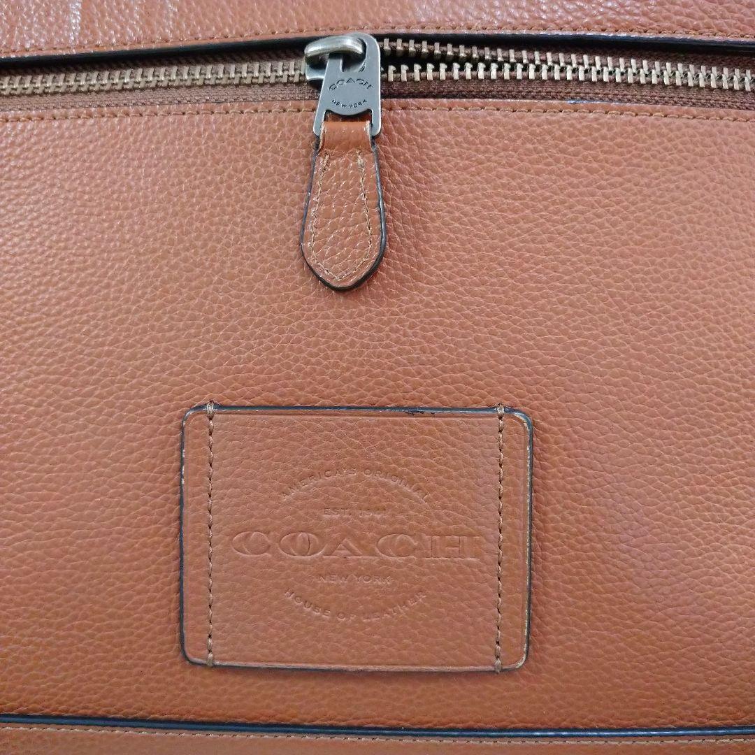 COACH コーチ ハドソン メッセンジャーバッグ レザー ブラウン