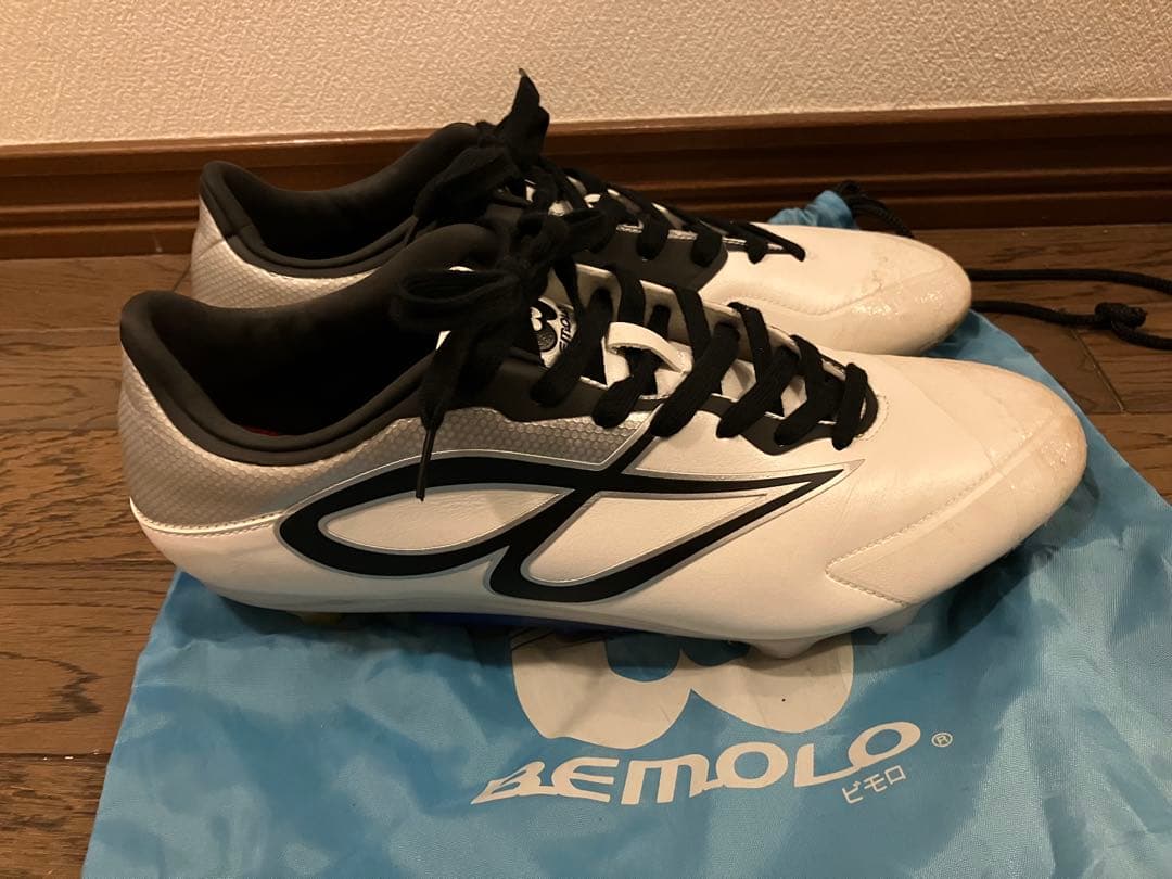 BEMOLO ビモロ 28.0cm スパイク　ホワイト/ブラック