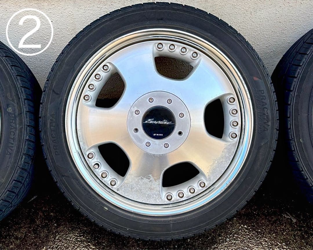 ② work ユーロライン ディッシュ 17インチ ホイール 4本セット2本目