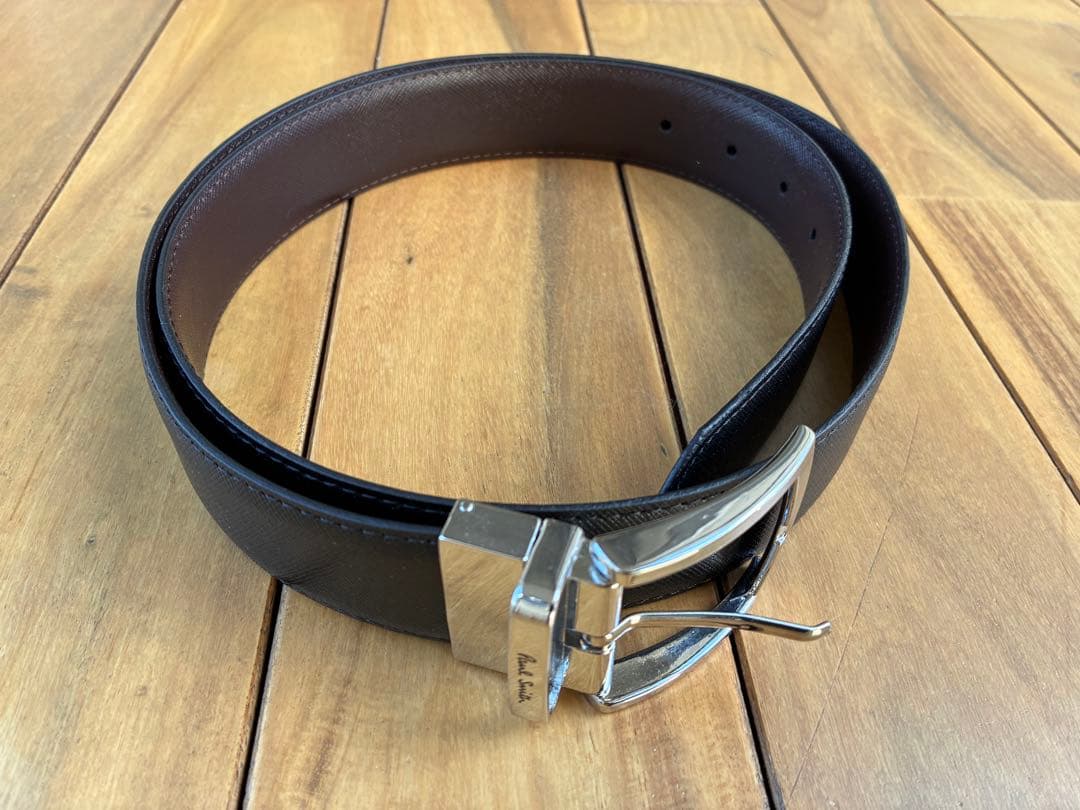 paul smith ポールスミス リバーシブルベルト XL レザー