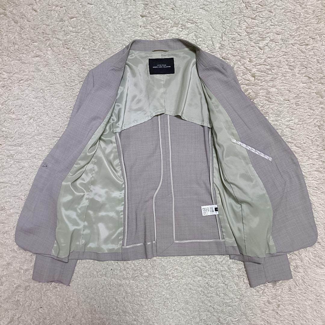 【美品】グリーンレーベルリラクシング パンツスーツ セットアップ カチリラ 38