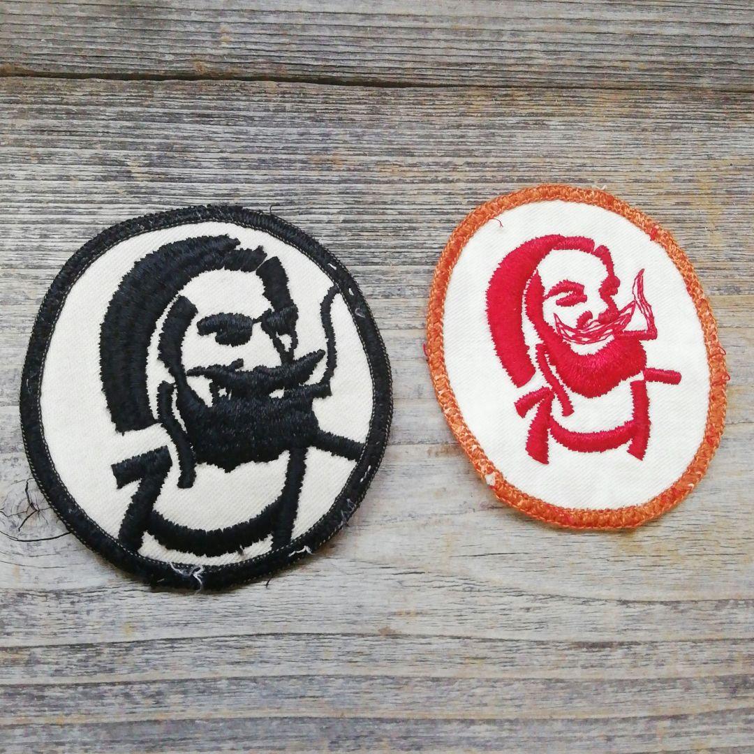 ビンテージ　ジグザグ　ワッペン　zigzag 　マリファナ　MCベスト　2枚