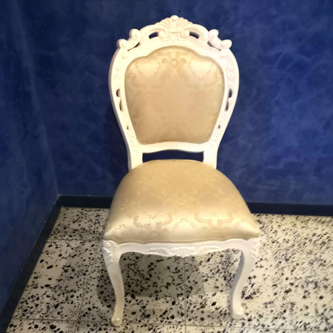 送料込み!! アンティーク調　猫脚　椅子　ロココ