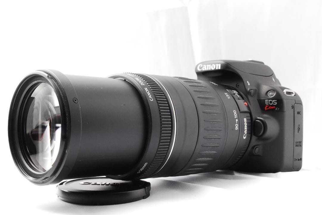 ショット数80回！キャノン kiss X7⭐ダブルレンズセット⭐超望遠レンズ