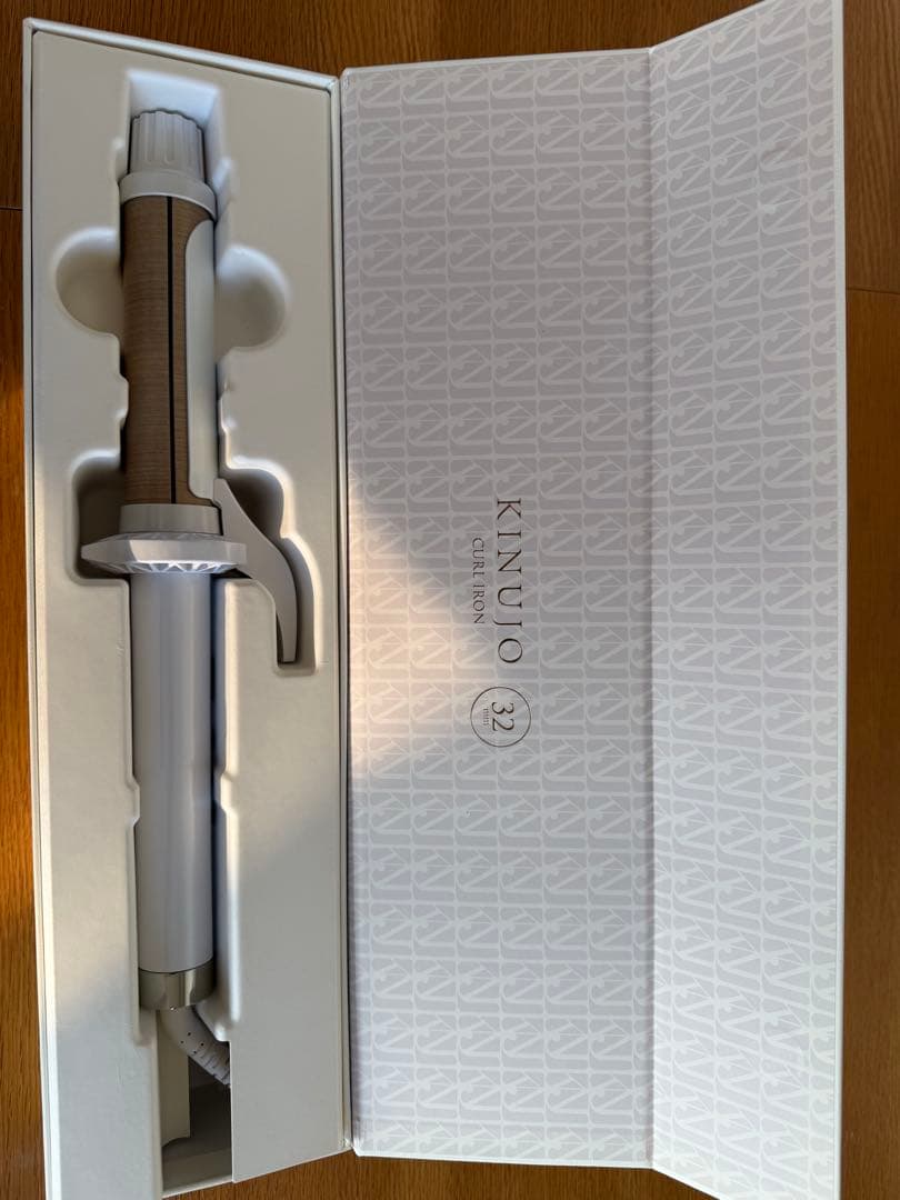 絹女32mm デジタルカールヘアアイロン ホワイト