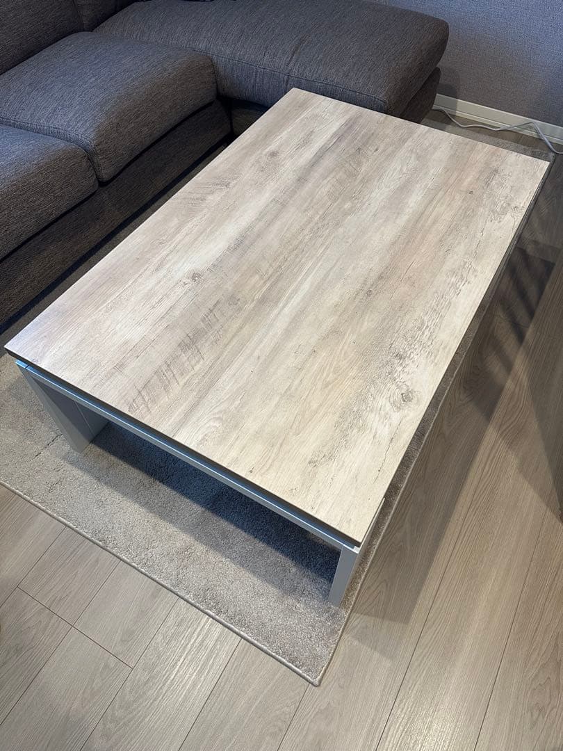 ライトウッド こたつテーブル ヒーター付き