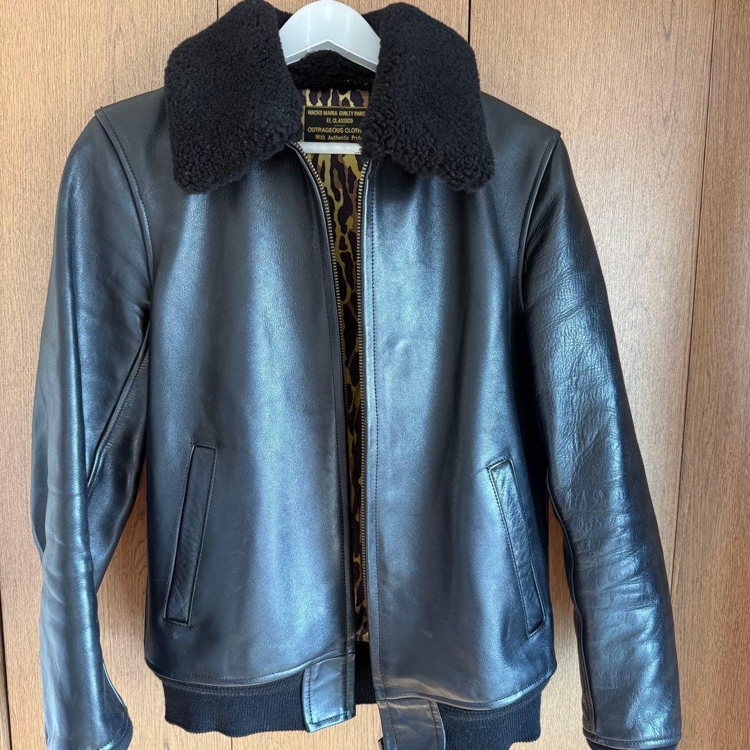 苔*】様 WACKOMARIAワコマリアG1レザージャケットMサイズ